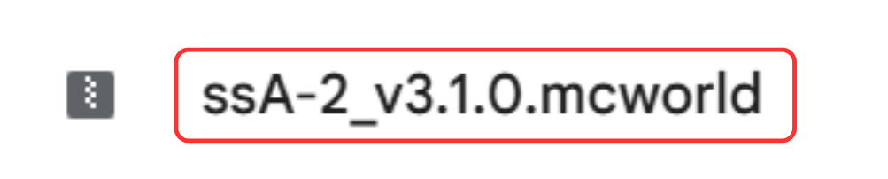 Google Driveから.mcworldファイルをダウンロードする様子